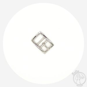 20mm (3/4in) Double Middle Bar Buckle – Silver – 2 Pack