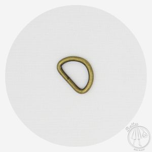 20mm (3/4in) D Ring – Antique Brass – 2 Pack