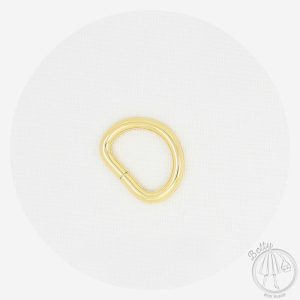 20mm (3/4in) D Ring – Gold – 2 Pack