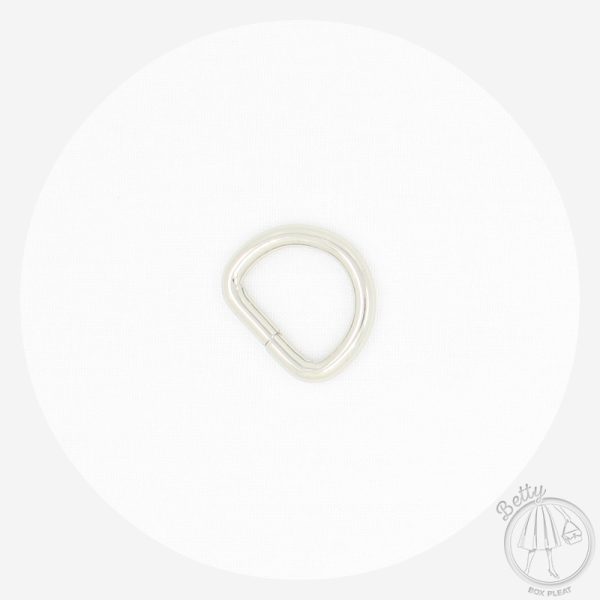 20mm (3/4in) D Ring – Silver – 2 Pack