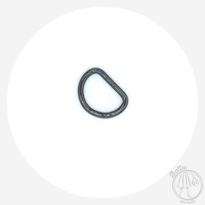 25mm (1in) D Ring – Gunmetal – 2 Pack