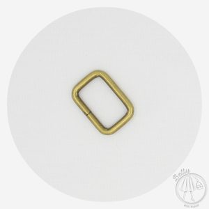 25mm (1in) Rectangle Ring – Antique Brass – 10 Pack