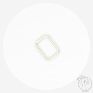 20mm (3/4in) Rectangle Ring – Silver – 10 Pack