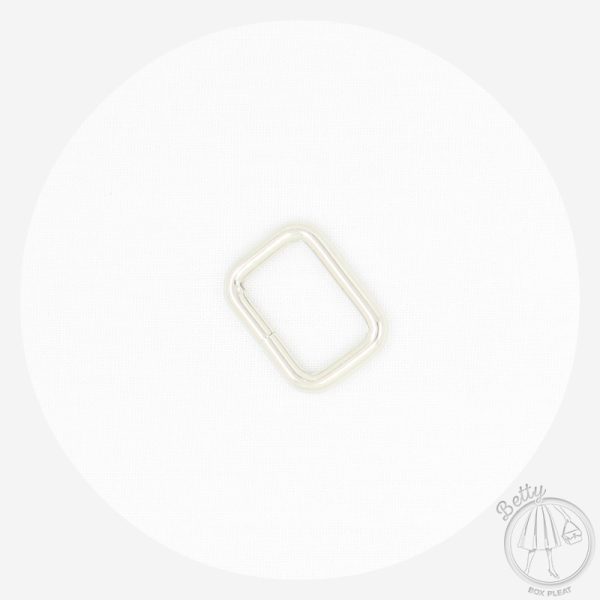 20mm (3/4in) Rectangle Ring – Silver – 2 Pack
