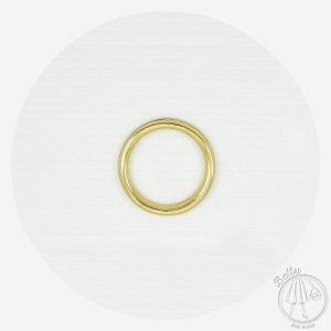 25mm (1in) Alloy O Ring – Gold – 10 Pack