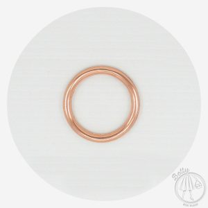 25mm (1in) Alloy O Ring – Rose Gold – 2 Pack