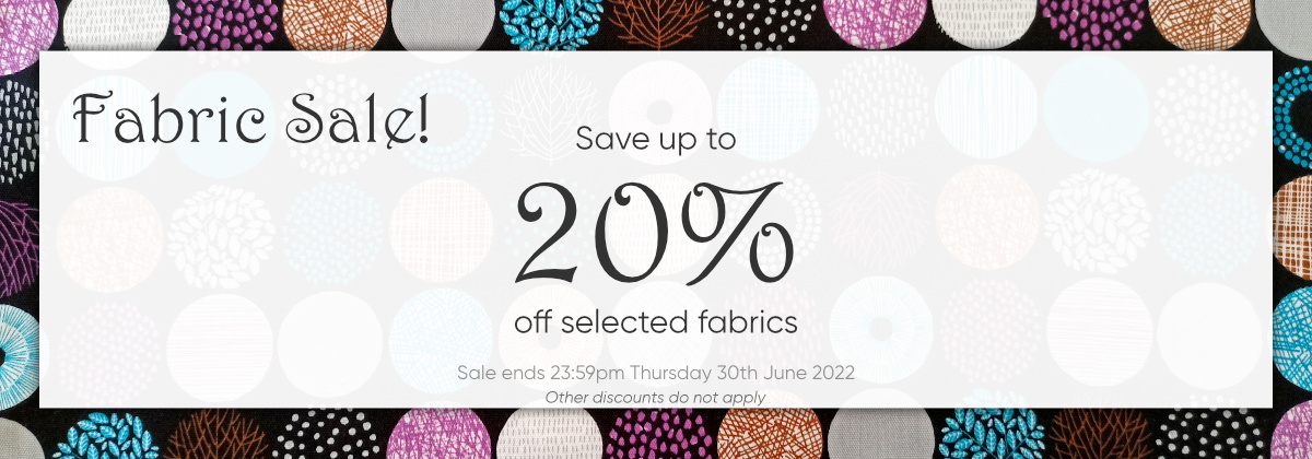 Fabric Sale 20% off