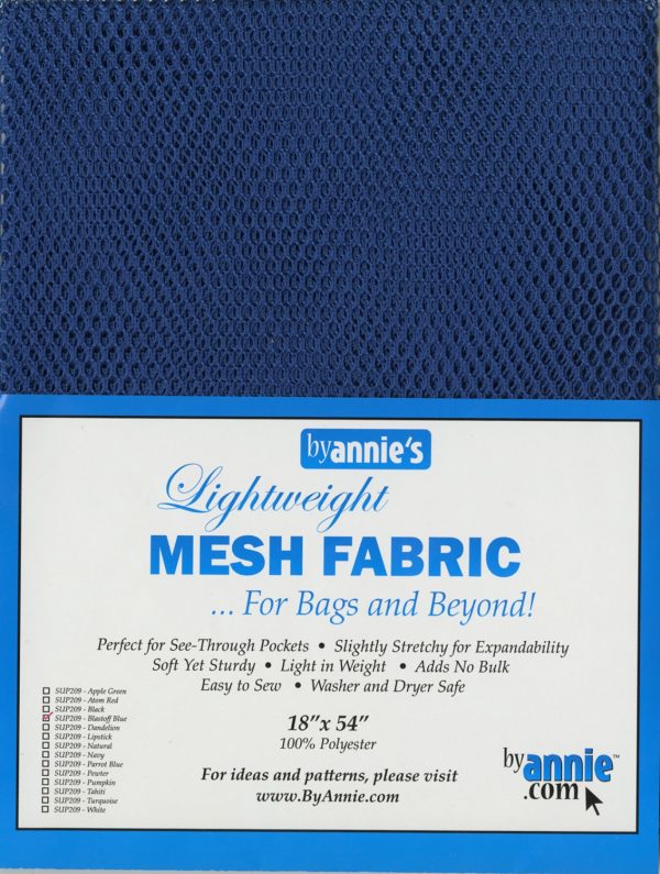 Lightweight Mesh Fabric Blastoff Blue 18″x54″
