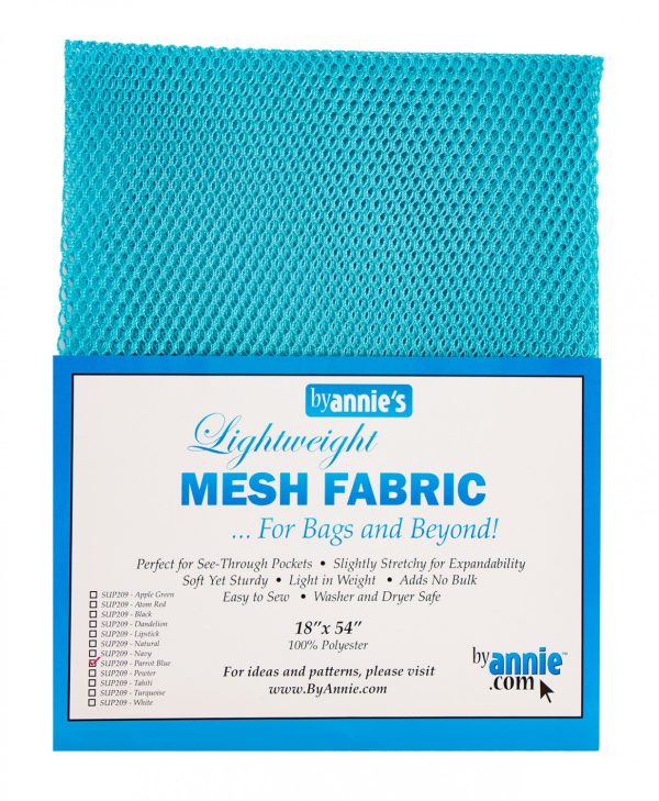 Lightweight Mesh Fabric Parrot Blue 18″x54″