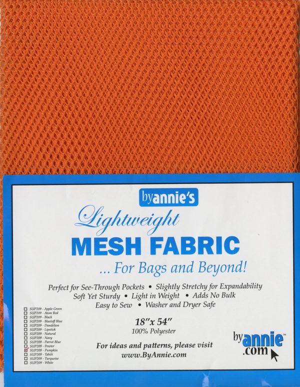 Lightweight Mesh Fabric Pumpkin 18″x54″