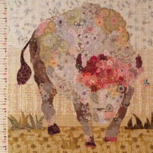 White Buffalo Collage quilt by Laura Heine