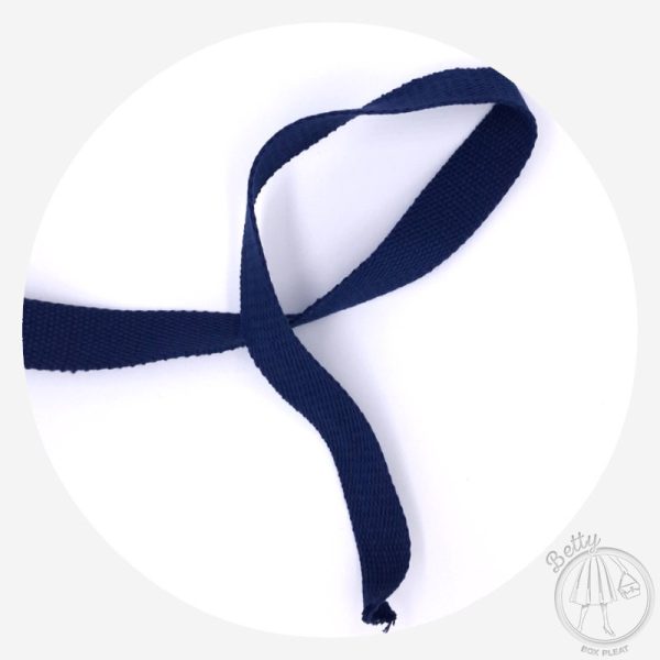 25mm Cotton Webbing – Navy