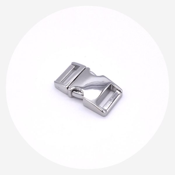 15mm Side Release Clips – Silver