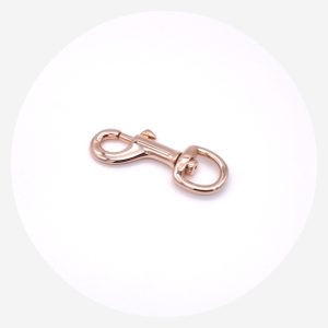 16mm (5/8in) Swivel Dog Clip – Rose Gold – 10 pack