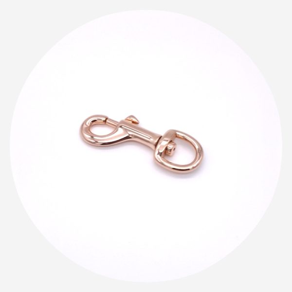 16mm (5/8in) Swivel Dog Clip – Rose Gold – 10 pack