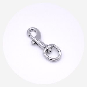 16mm (5/8in) Swivel Dog Clip – Silver – 10 pack