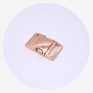 25mm (1in) Side Release Clips – Rose Gold