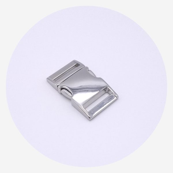 25mm (1in) Side Release Clips – Silver