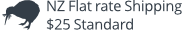 NZ Flat rate Shipping
$25 Standard